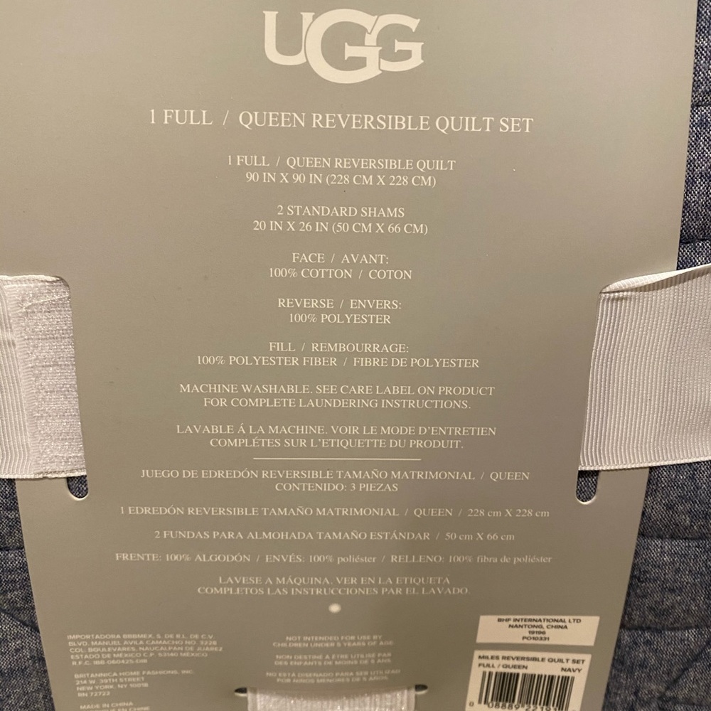 LAST ONE! NWT UGG Milo Star Full/Queen Quilt Set - Picture 4 of 8